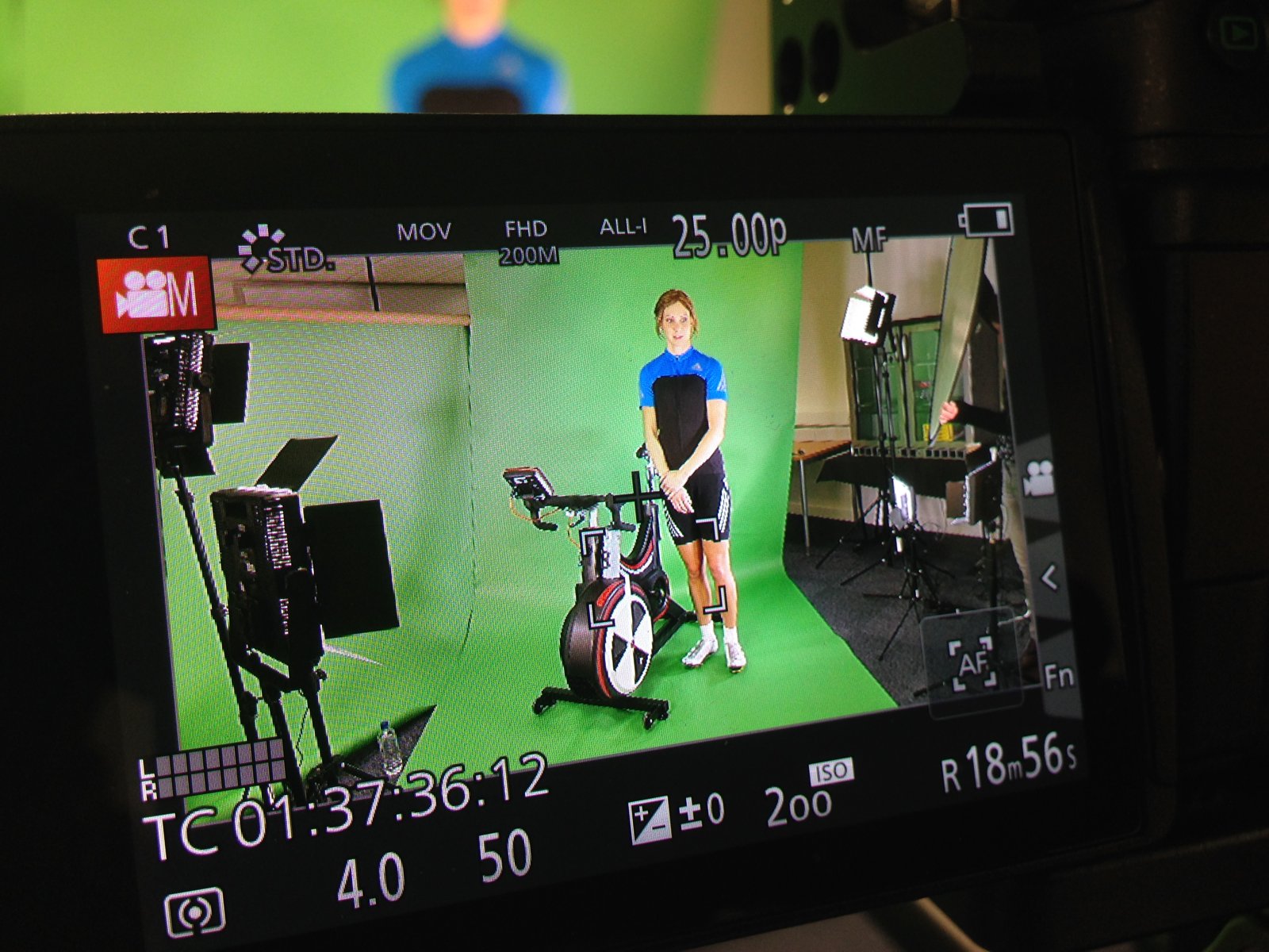 Joanne Rowsell - Olympic Gold medal cyclist - camera operator hire London