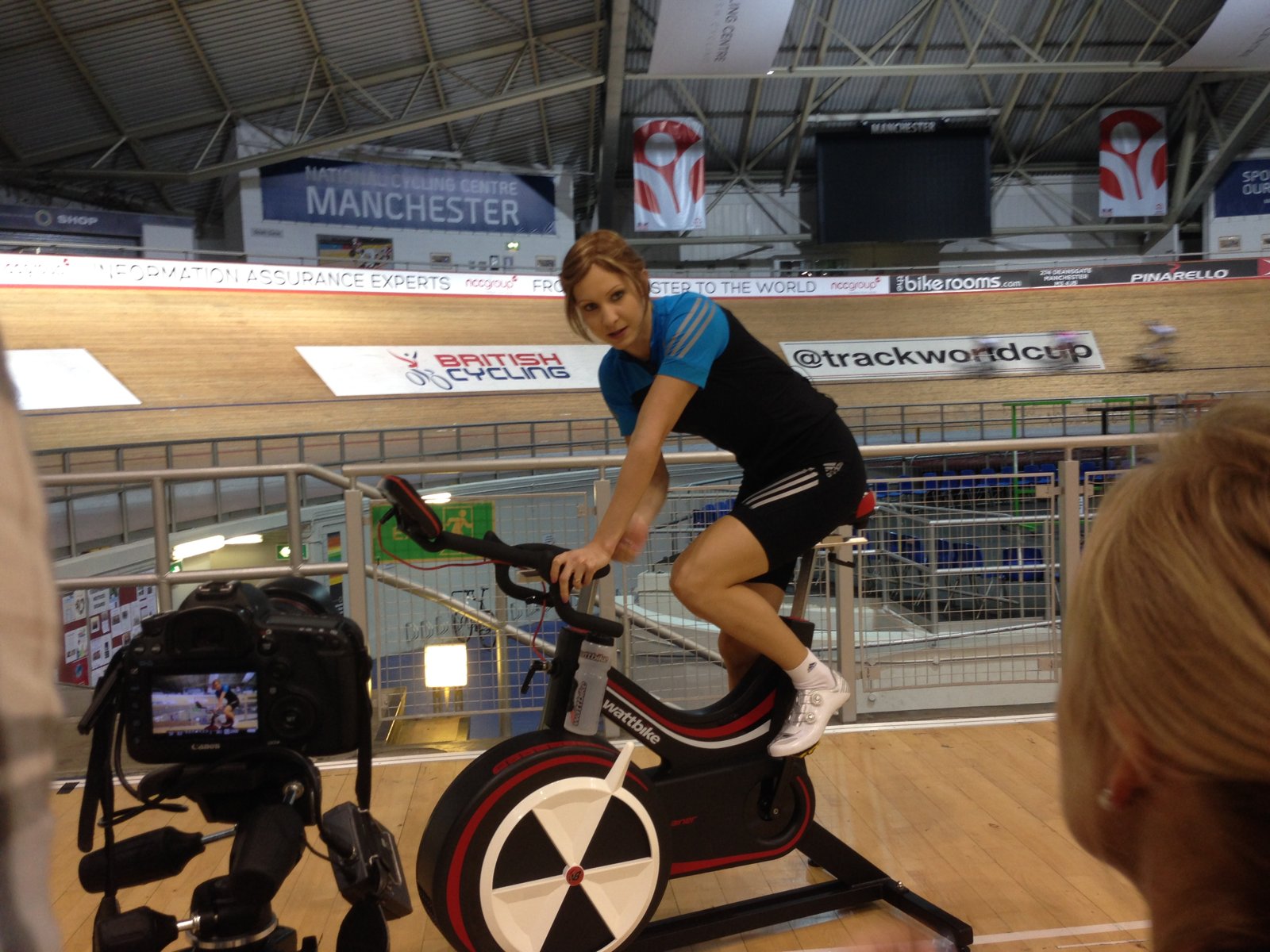 Joanne Rowsell - Olympic Gold medal cyclist - camera operator hire London
