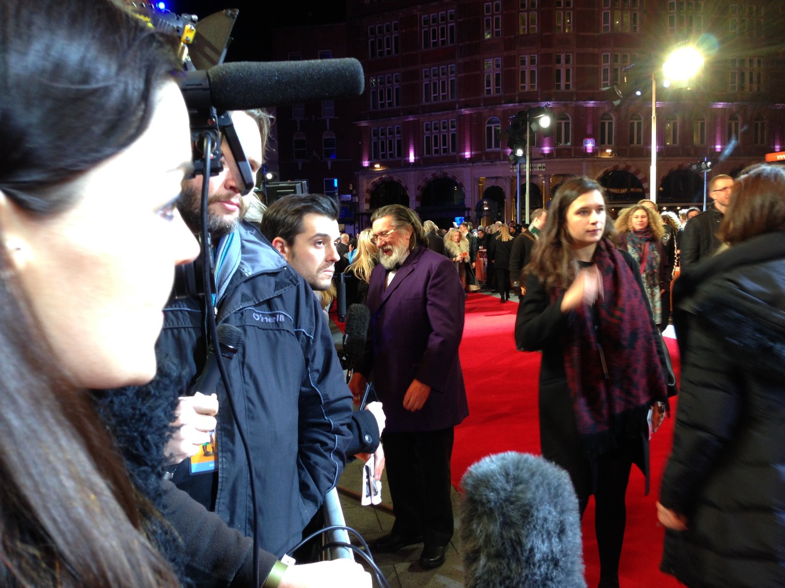 Grimsby Premiere - camera operator hire London
