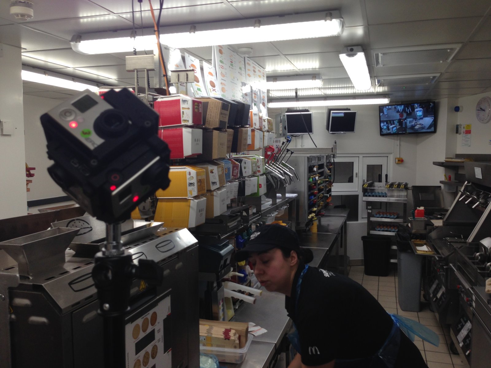 360 degree shoot - McDonalds - camera operator hire London