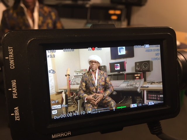 Nile Rodgers Interview - camera operator hire London