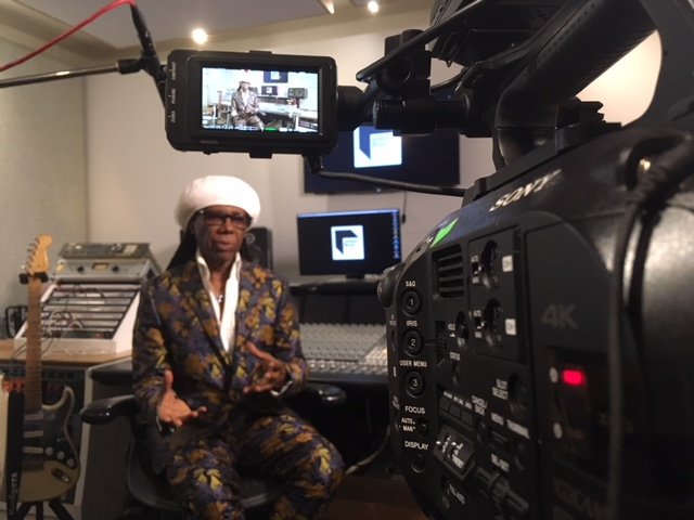 Nile Rodgers Interview - camera operator hire London