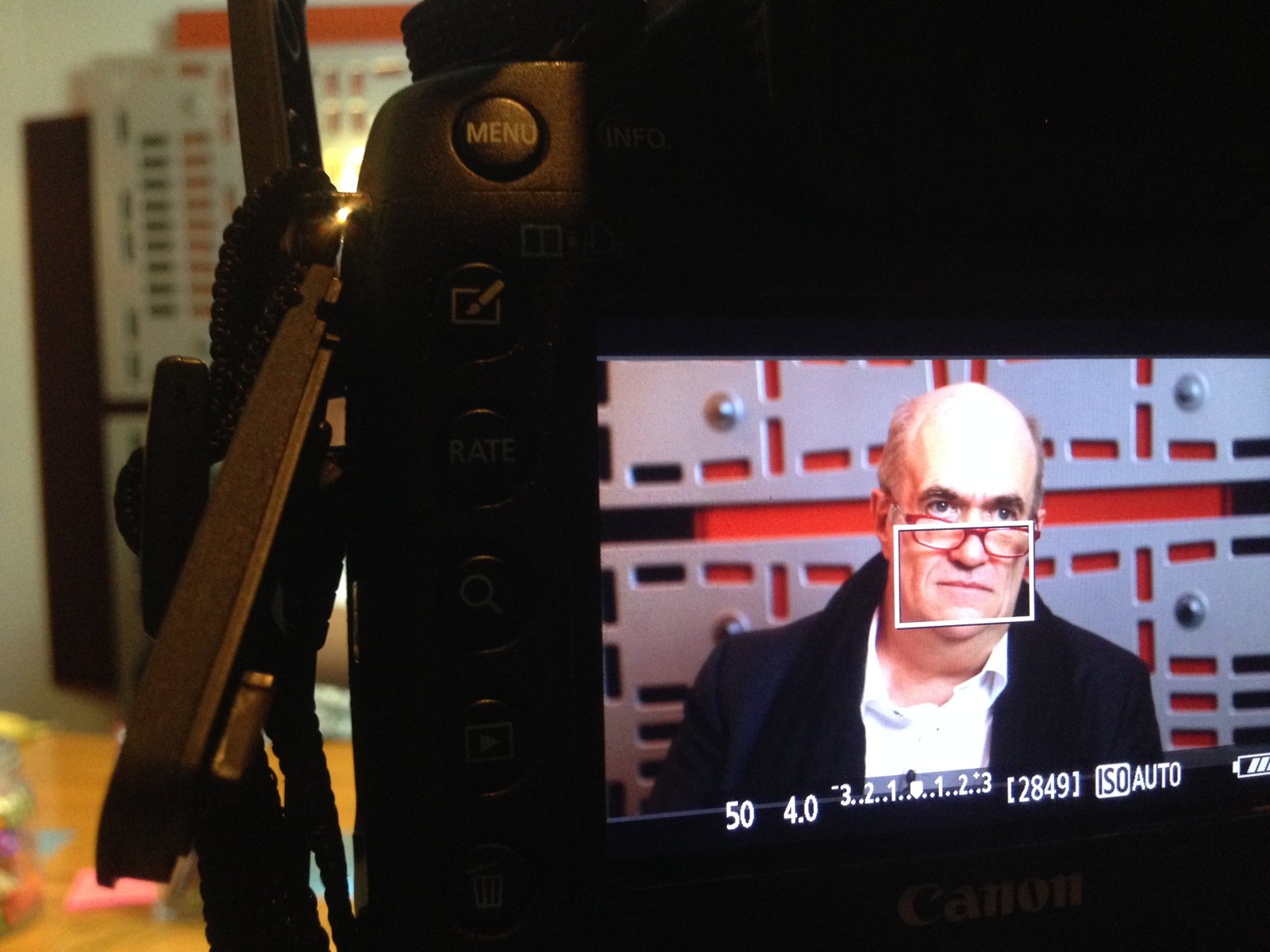 Richard E Grant and author Colm Toibin - camera operator hire London