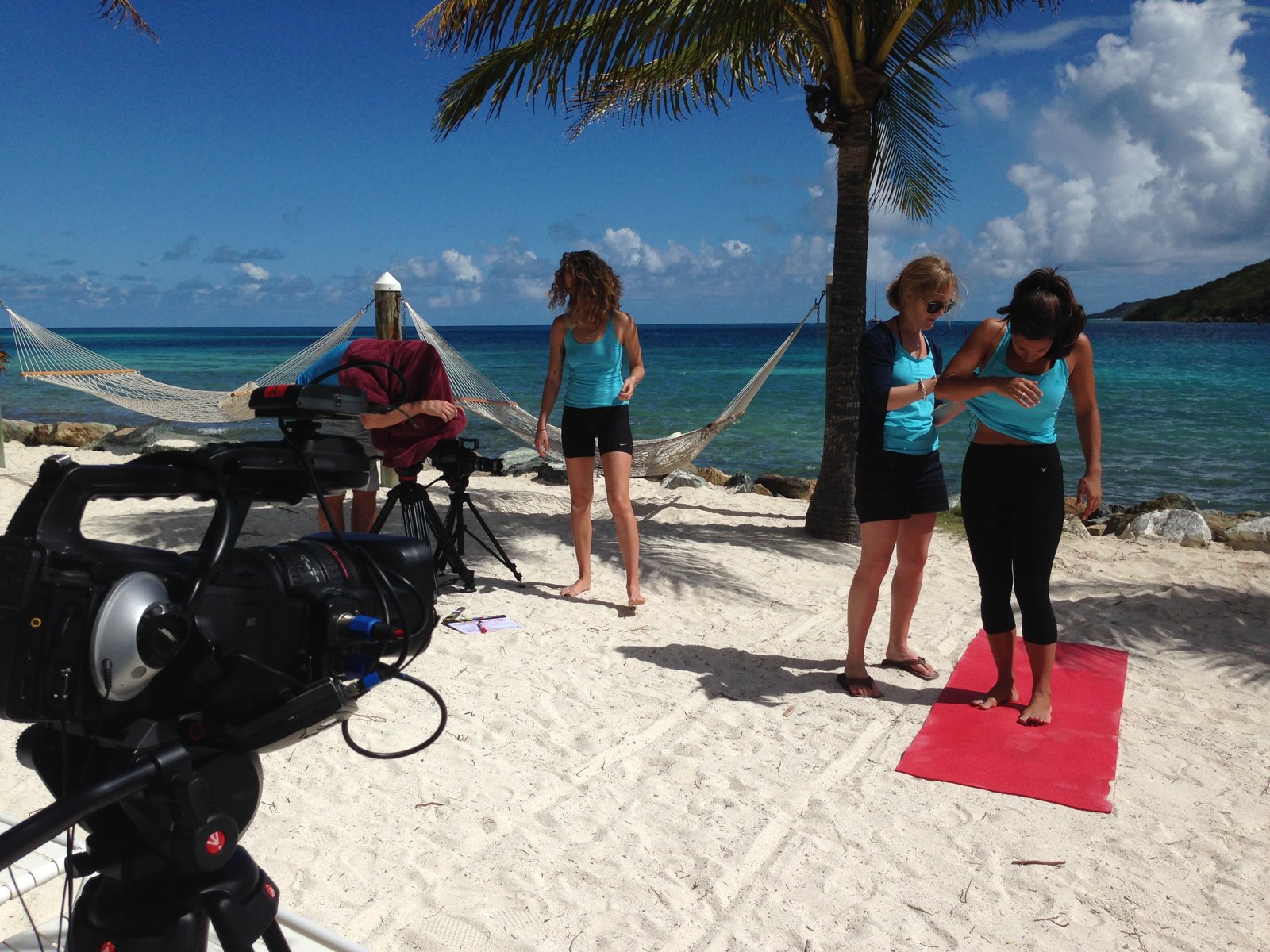 Caribbean Keep Fit Shoot - Necker Island - camera operator hire London