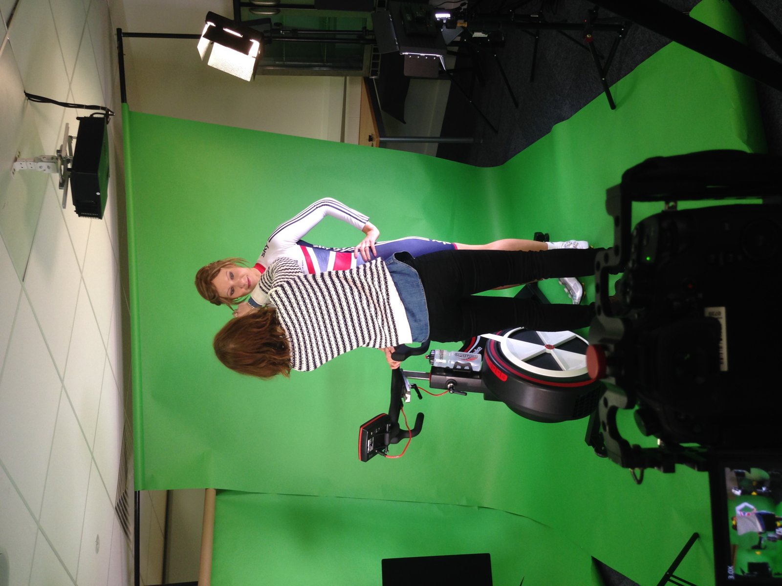 Joanne Rowsell - Olympic Gold medal cyclist - camera operator hire London