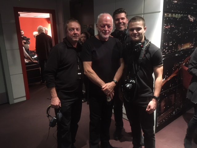Dave Gilmour & Pretty Young Things Concerts - 14 x camera shoot - camera operator hire London