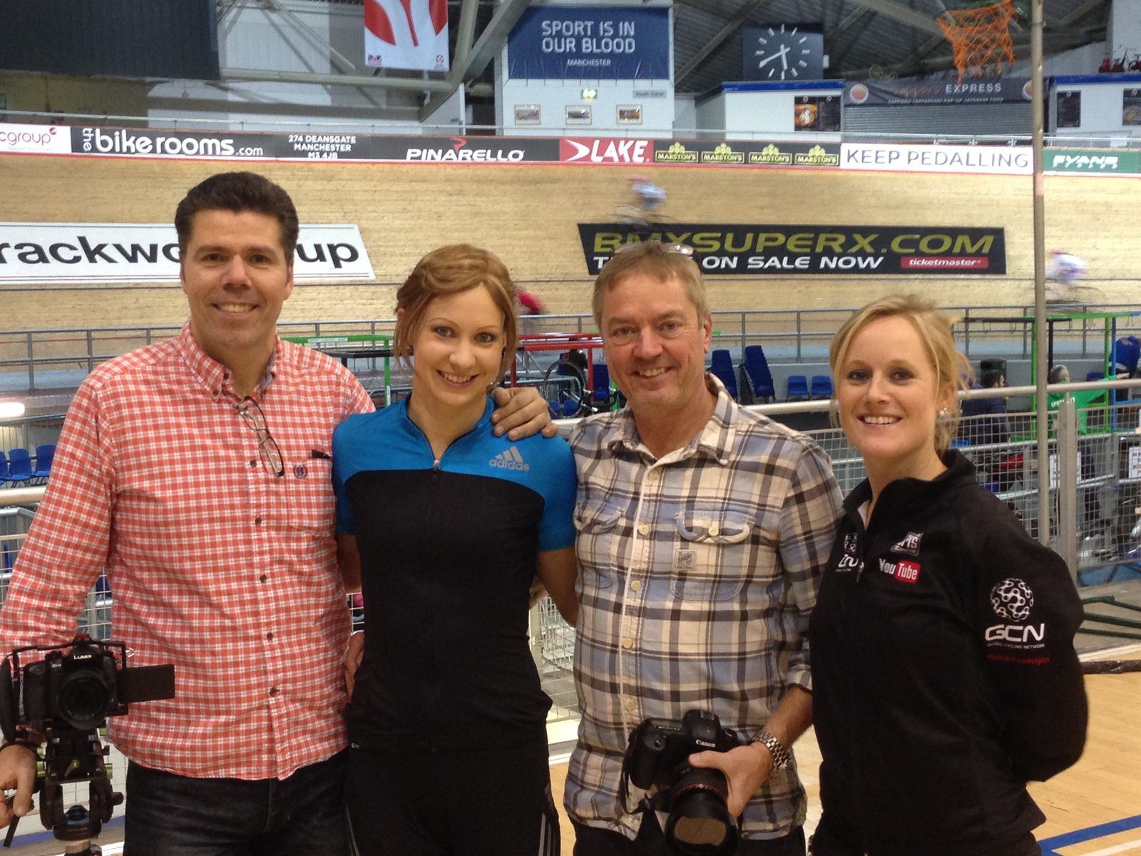 Joanne Rowsell - Olympic Gold medal cyclist - camera operator hire London